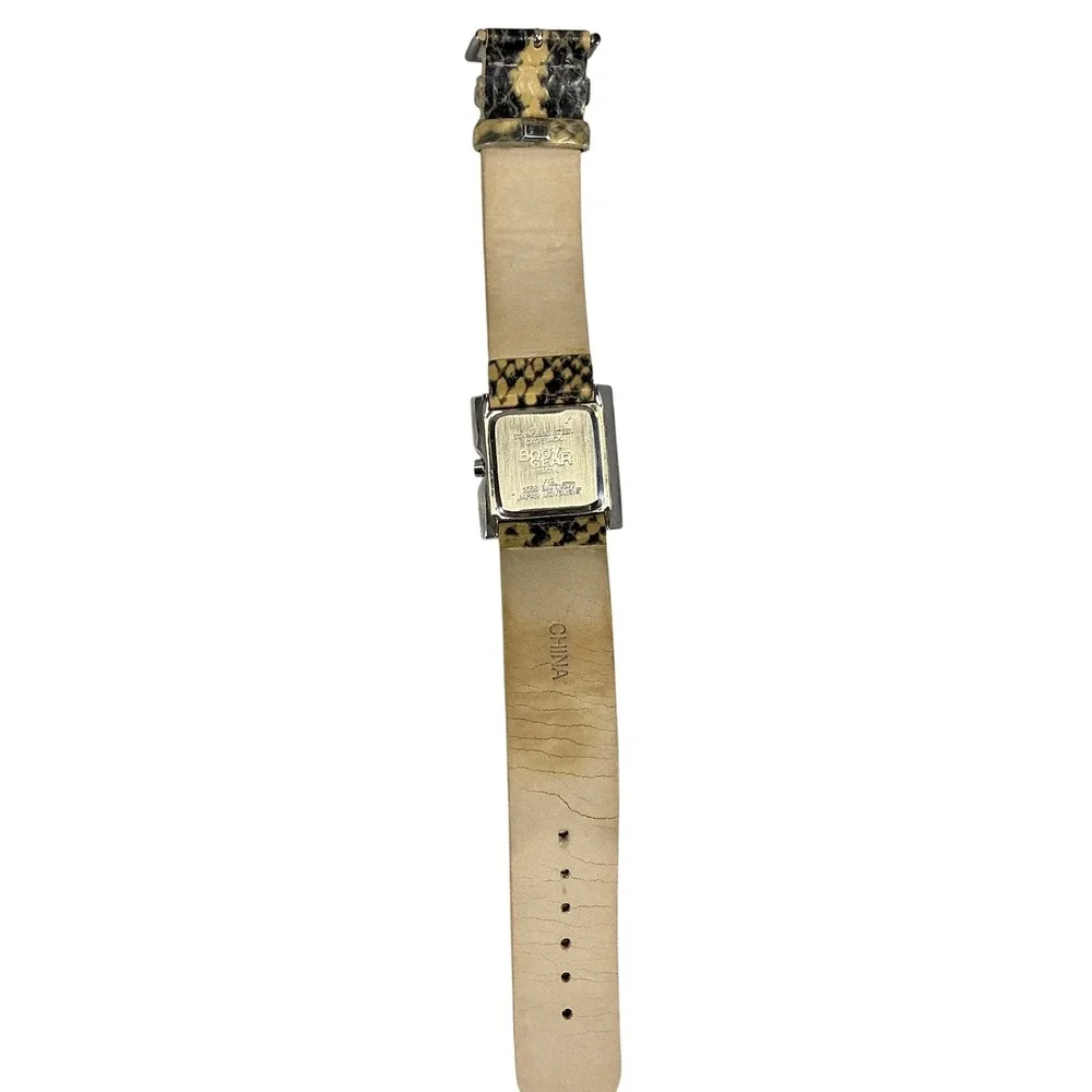 Body Gear Quartz Watch Womens‎ Square Silver Tone Snake Band Untested